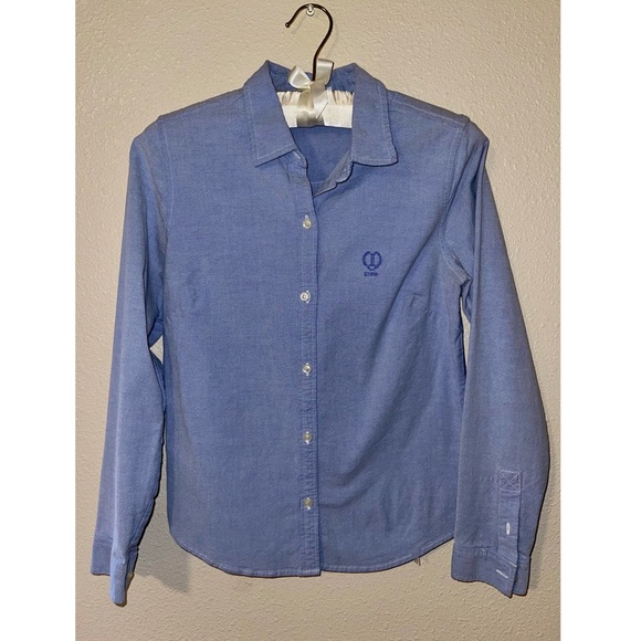 IZod L/S Denim Button up Shirt sz SM - Picture 1 of 2